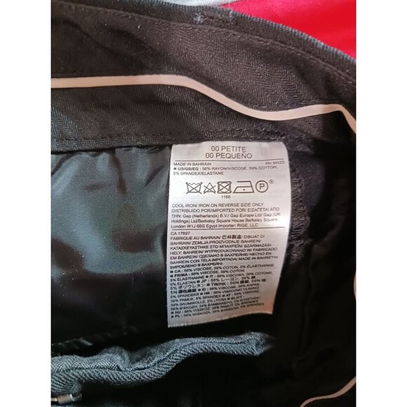 Banana Republic Jackson Fit Black Dress Pants 00Petite - Picture 8 of 9